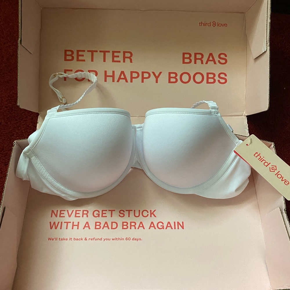 NWT in Box ThirdLove White T-Shirt Bra